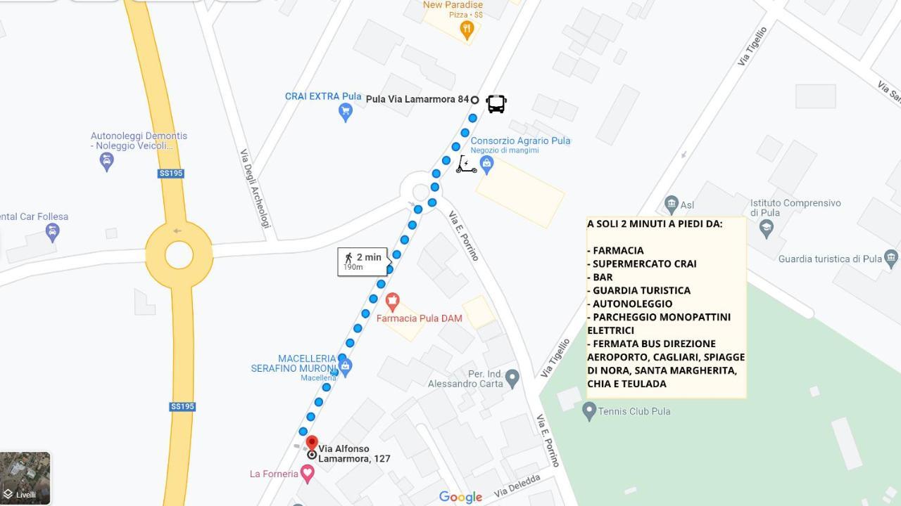 Sa Domu Zara - Ampia Casa Con Terrazzo Villa Pula Eksteriør billede